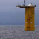 a mono pile in theocean